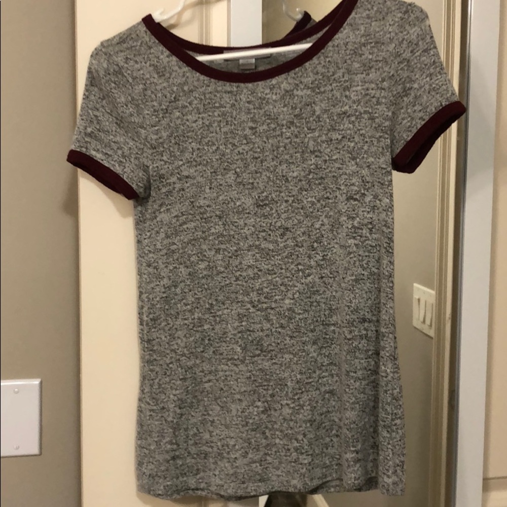 Maroon and Gray T-Shirt